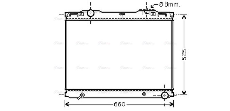 AVA Coolant Radiator KAA2133