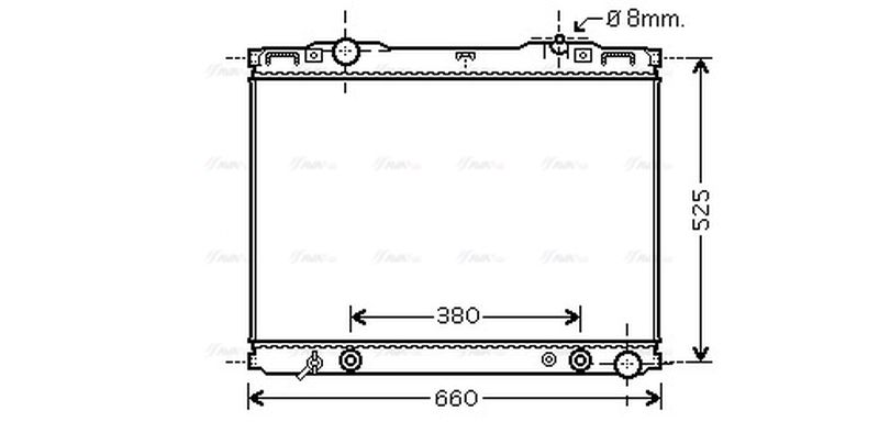 AVA Coolant Radiator KAA2139
