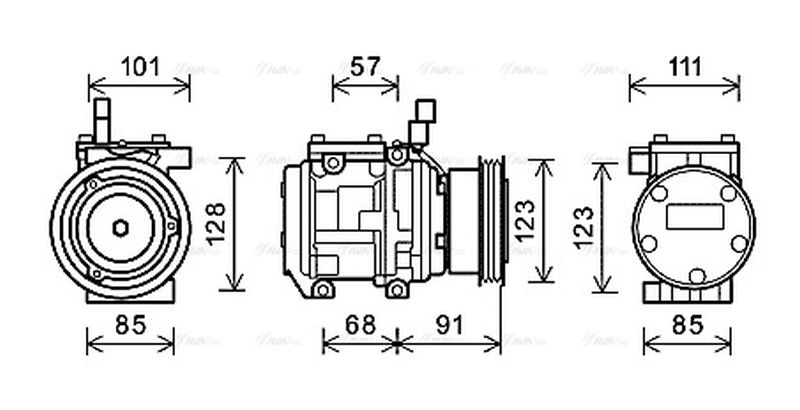 AVA Aircon Compressor KAAK145