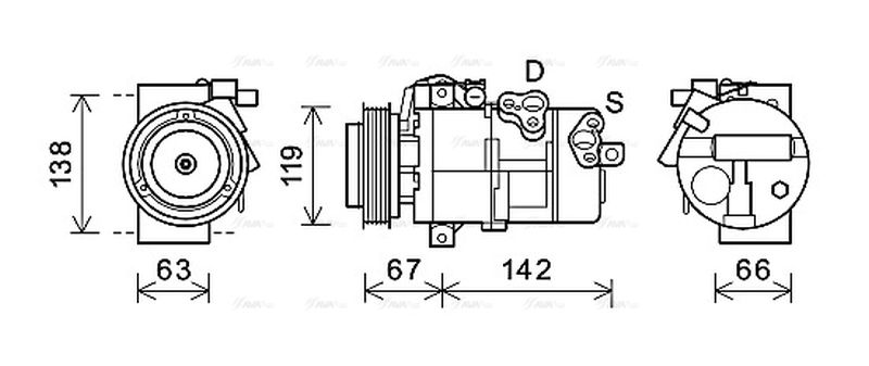 AVA Aircon Compressor KAK216
