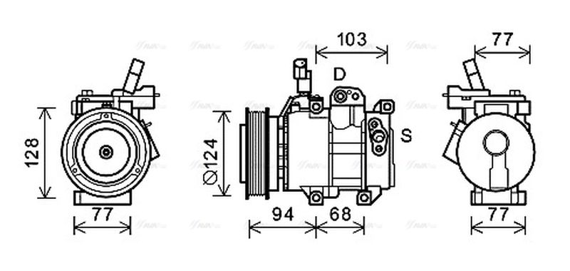AVA Aircon Compressor KAK236