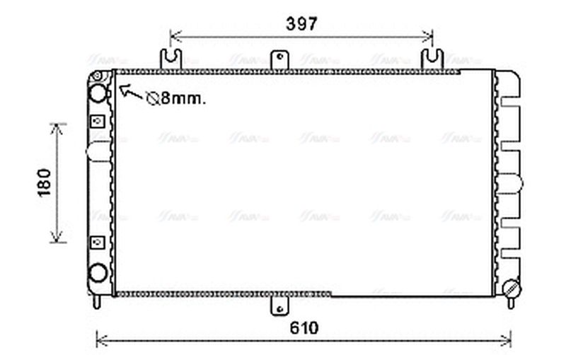 AVA Coolant Radiator LA2022