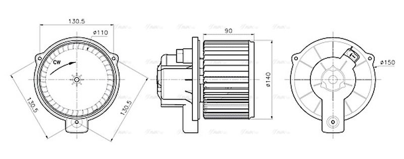 AVA Cabin Fan Blower Motor MC8020