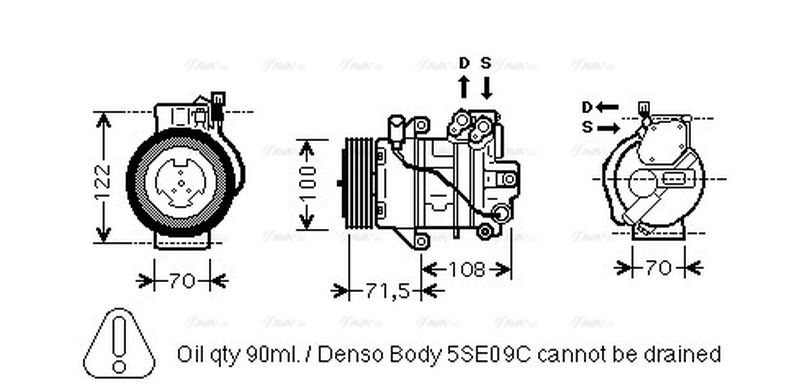 AVA Aircon Compressor MCAK008