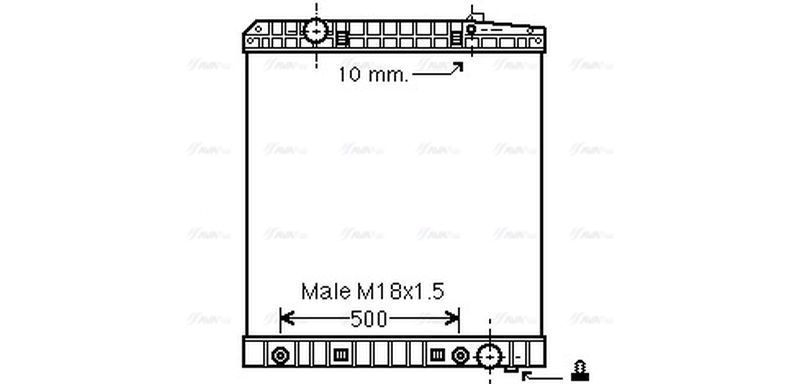 AVA Coolant Radiator ME2193N