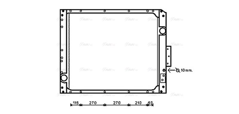 AVA Coolant Radiator ME2254