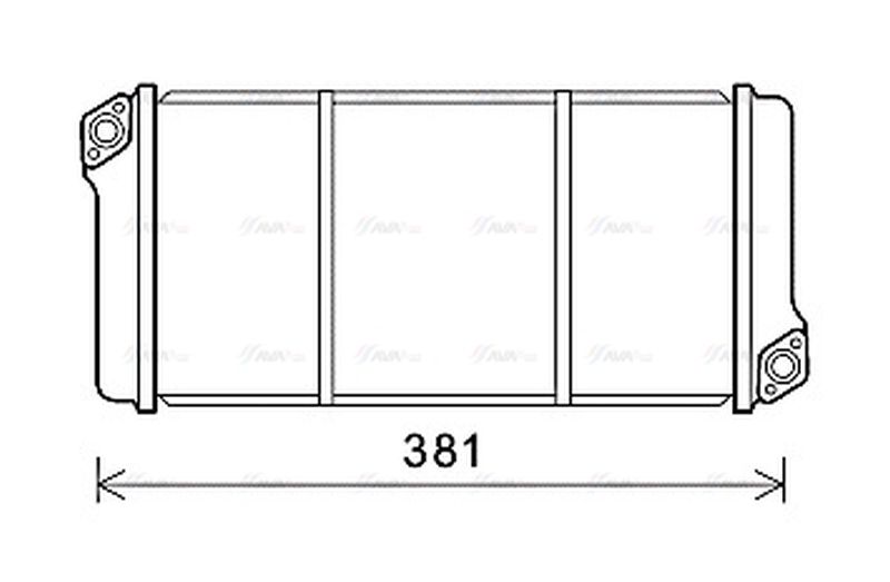 AVA Cabin Heater Core MN6080