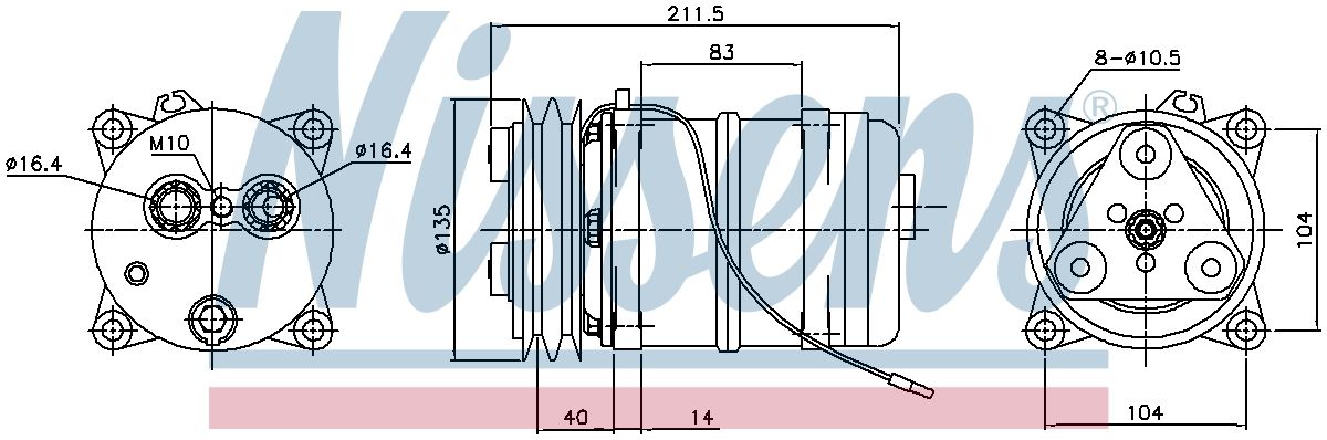 AVA Aircon Compressor MNK163