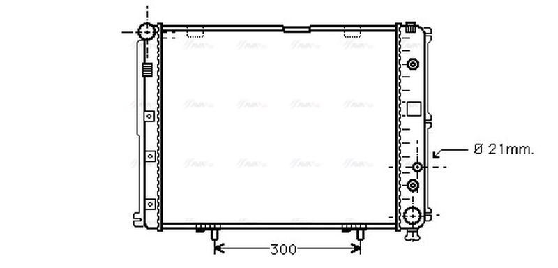 AVA Coolant Radiator MS2148