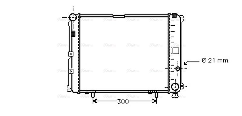 AVA Coolant Radiator MS2210