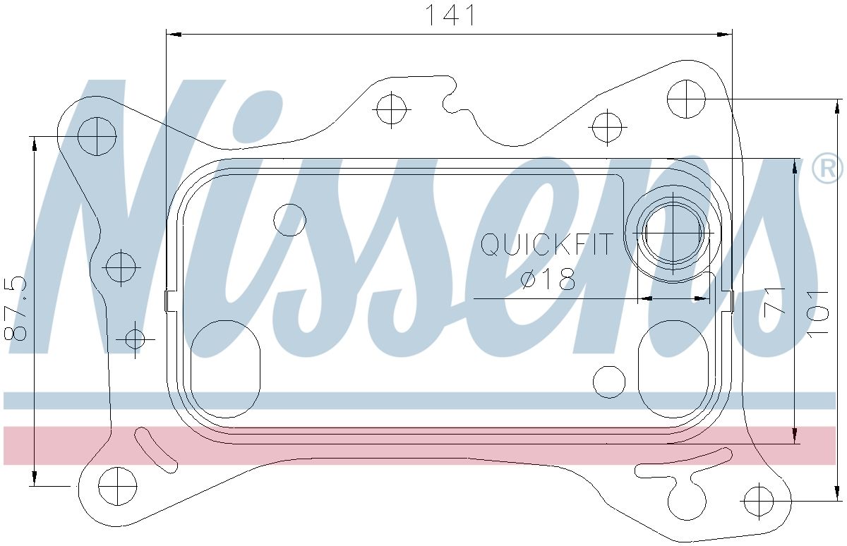 AVA Oil Cooler MS3804