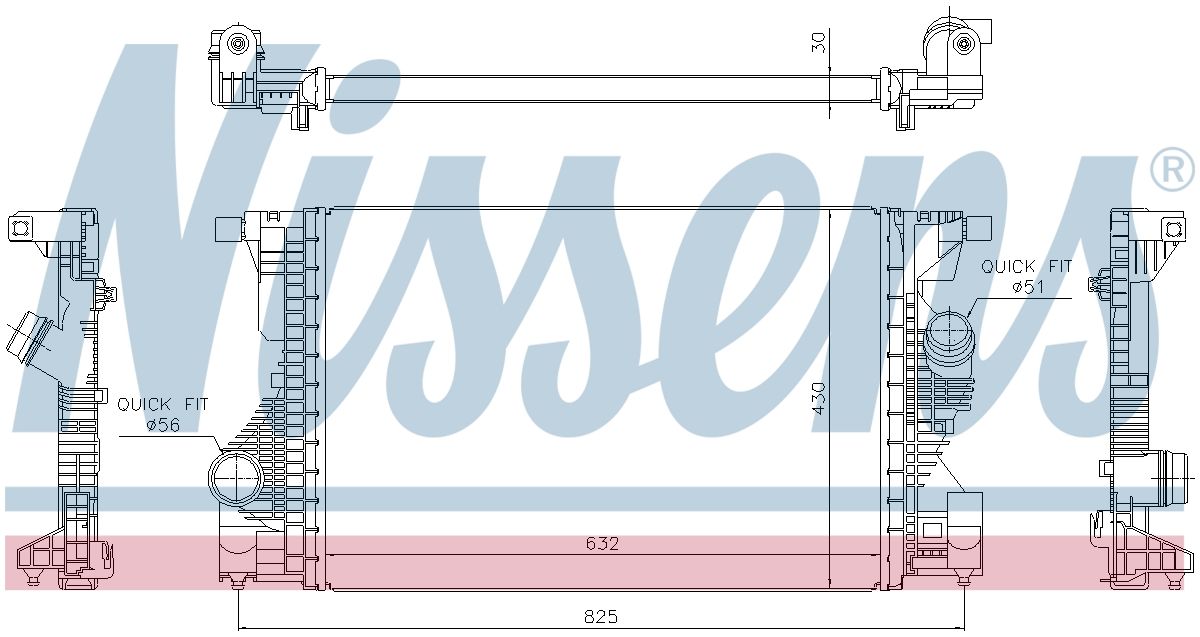 AVA Charge Air Intercooler MS4808