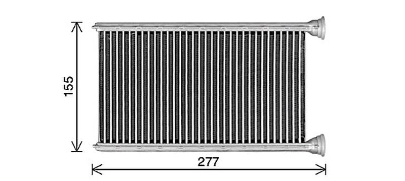 AVA Cabin Heater Core MS6780