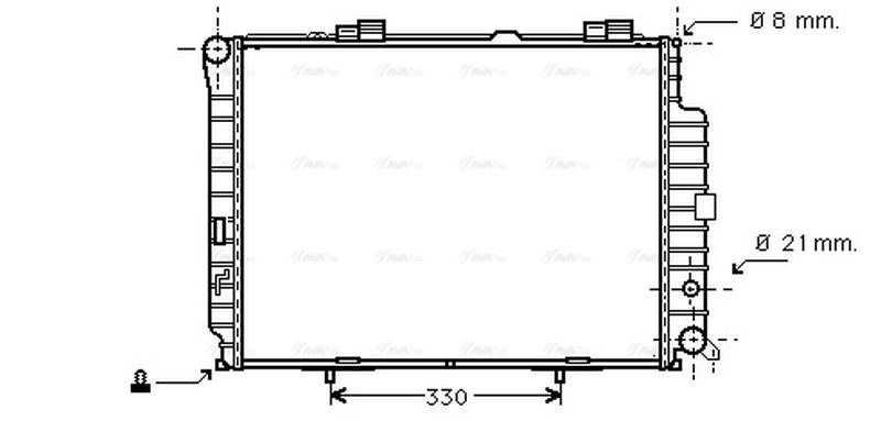 AVA Coolant Radiator MSA2231