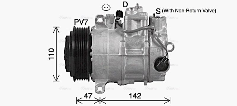 AVA Aircon Compressor MSAK748