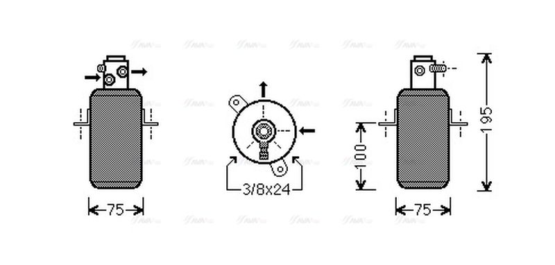 AVA Aircon Receiver Dryer Filter MSD668