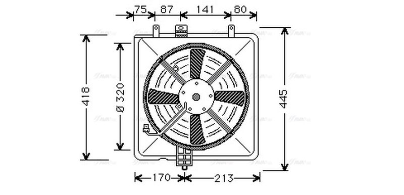 AVA Radiator Cooling Fan MT7502
