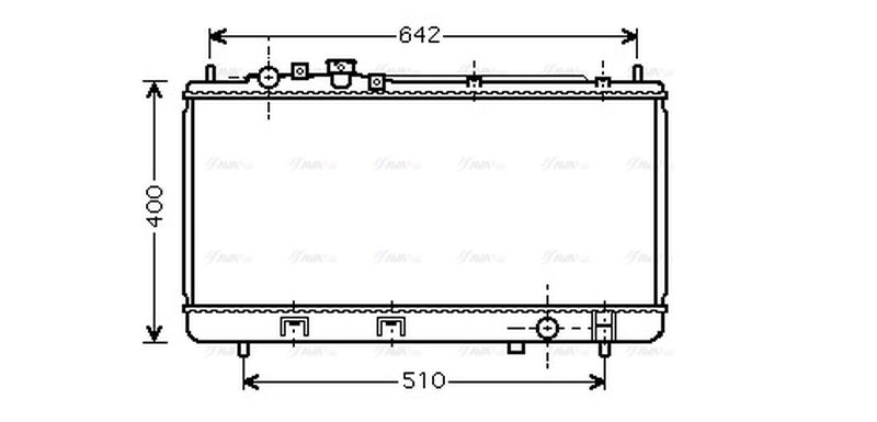 AVA Coolant Radiator MZ2176