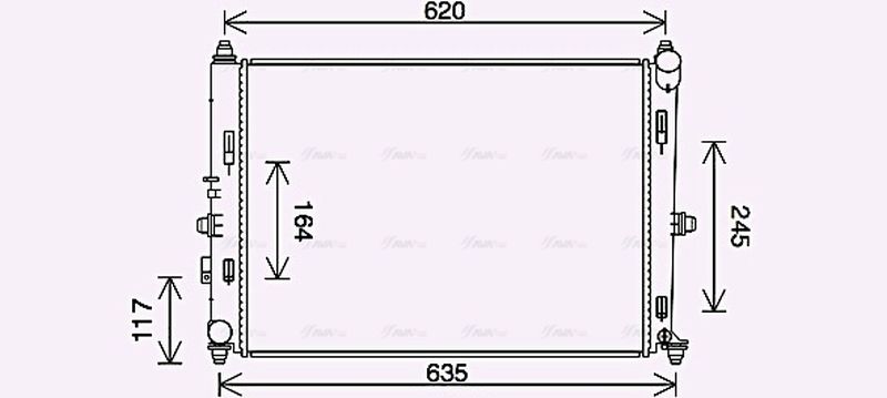 AVA Coolant Radiator MZ2288