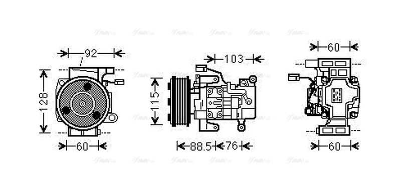 AVA Aircon Compressor MZAK251