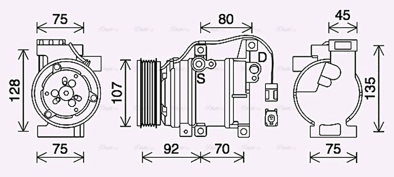 AVA Aircon Compressor MZAK293