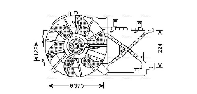 AVA Radiator Cooling Fan OL7516