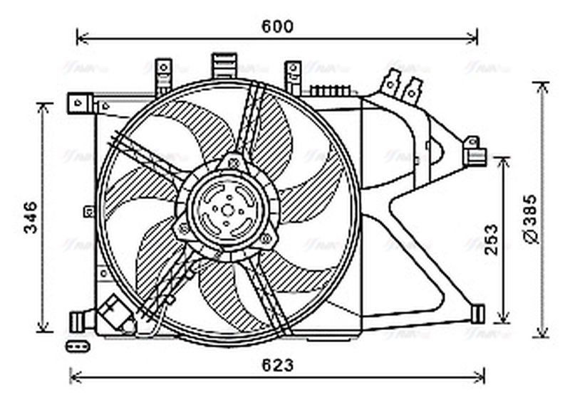 AVA Radiator Cooling Fan OL7660