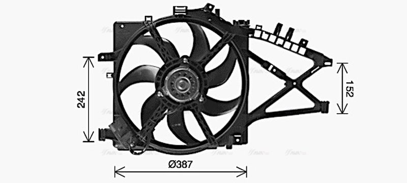 AVA Radiator Cooling Fan OL7741