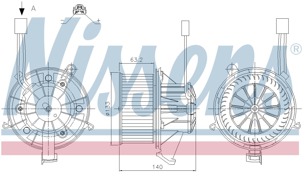 AVA Cabin Fan Blower Motor OL8753