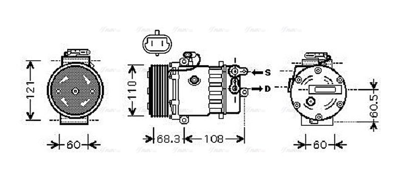 AVA Aircon Compressor OLAK464