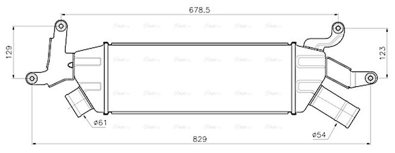 AVA Charge Air Intercooler PE4435