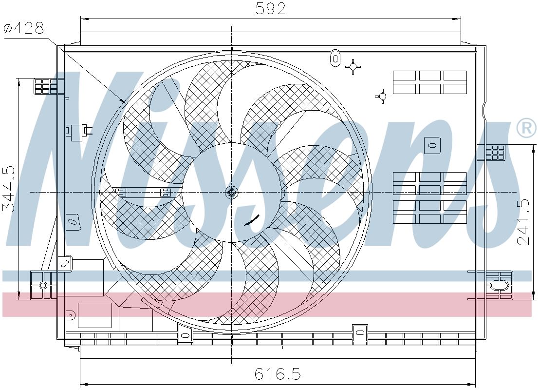 AVA Radiator Cooling Fan PE7441