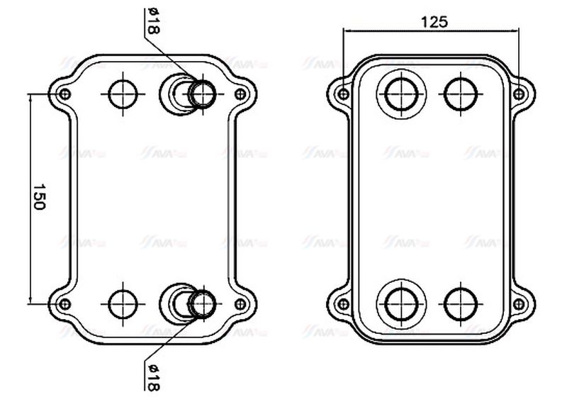AVA Oil Cooler PR3103
