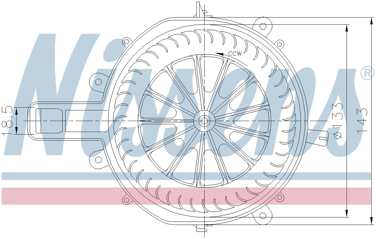 AVA Cabin Fan Blower Motor PR8107