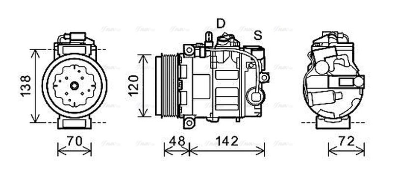 AVA Aircon Compressor PRAK064