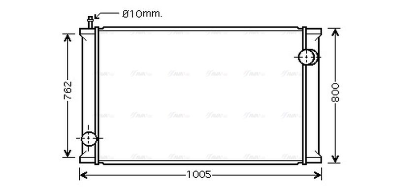 AVA Coolant Radiator RE2021