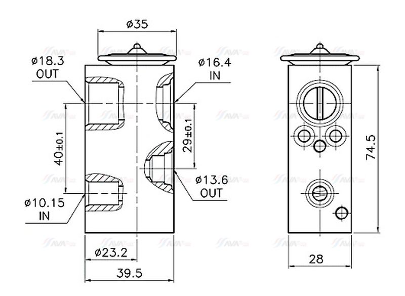 AVA Aircon Expansion Valve RT1683