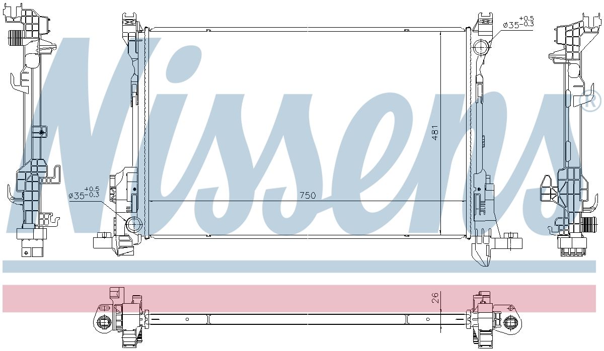 AVA Coolant Radiator RT2694
