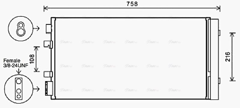 AVA Aircon Condenser RT5483D