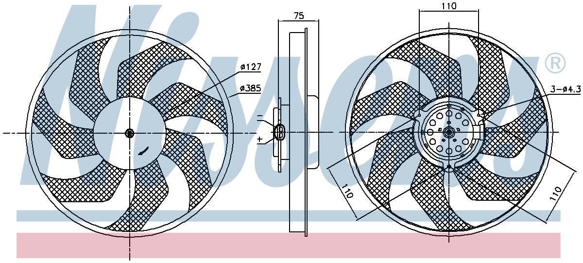AVA Radiator Cooling Fan RT7686