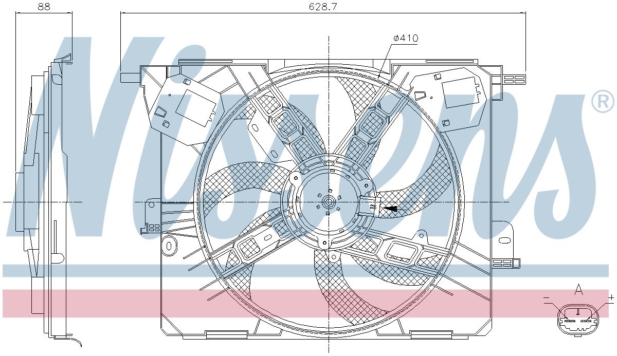 AVA Radiator Cooling Fan RT7692