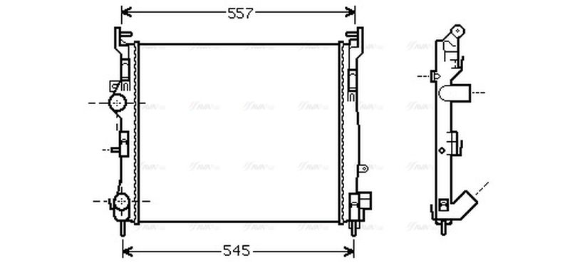 AVA Coolant Radiator RTA2362