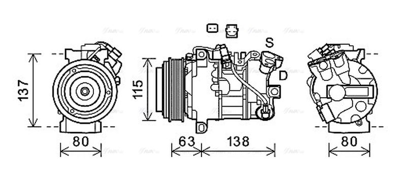 AVA Aircon Compressor RTAK630