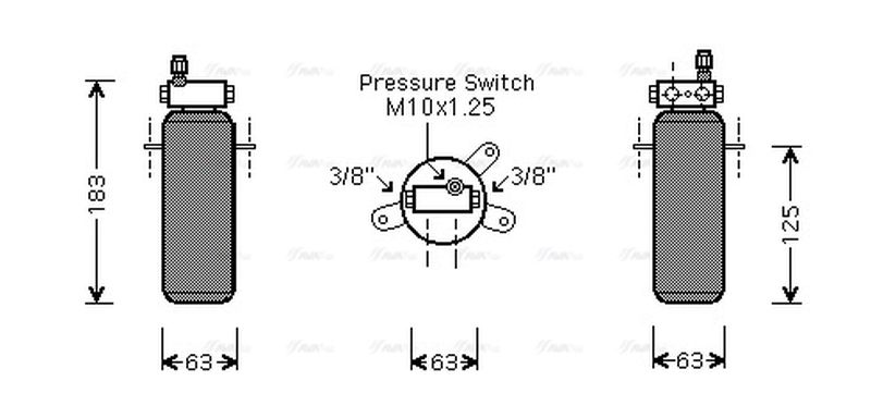 AVA Aircon Receiver Dryer Filter RTD337