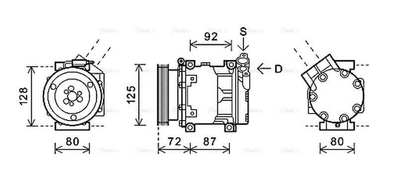 AVA Aircon Compressor RTK479