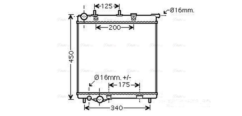 AVA Coolant Radiator SS2001