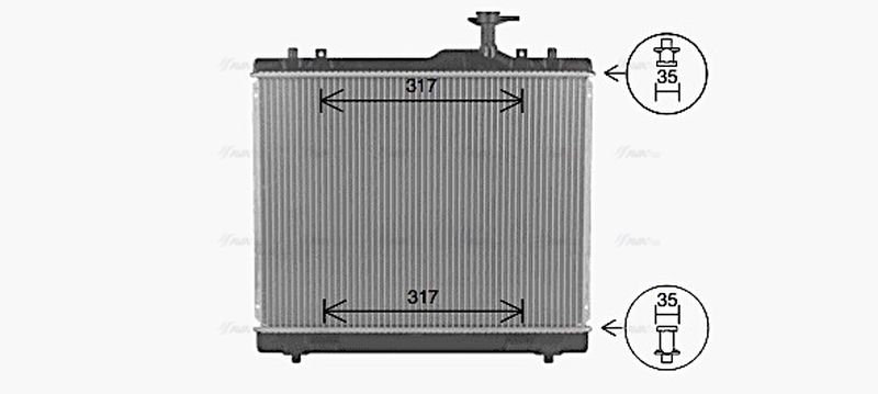 AVA Coolant Radiator SZ2160
