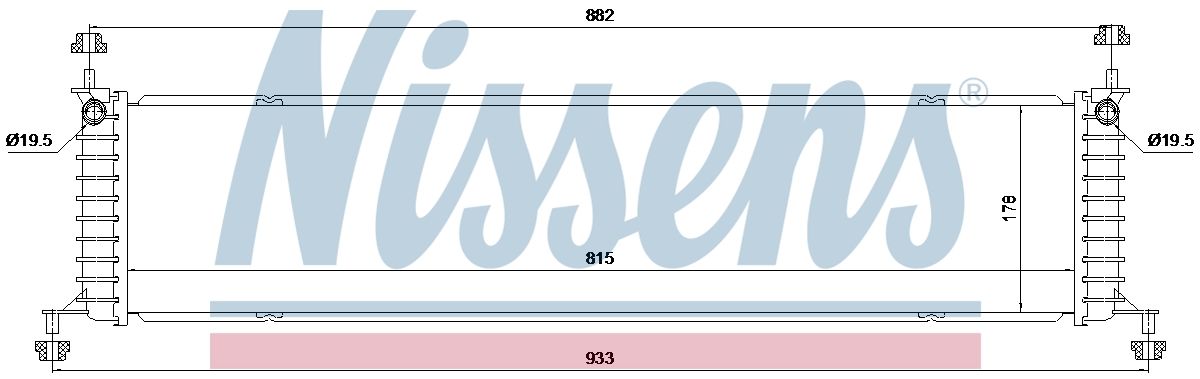 AVA Coolant Radiator TE2003