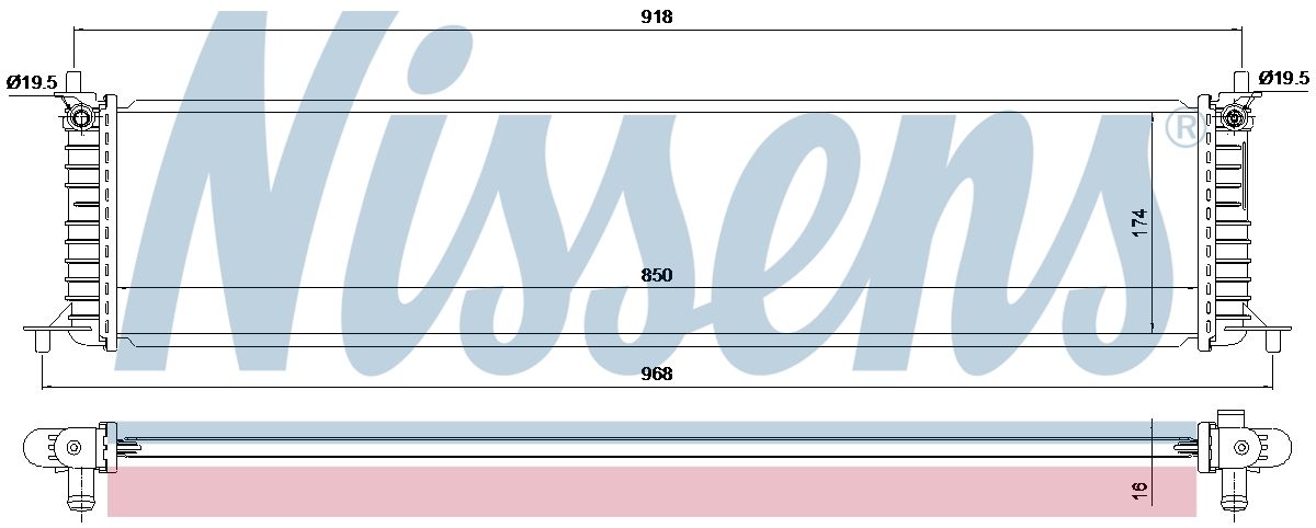AVA Coolant Radiator TE2004