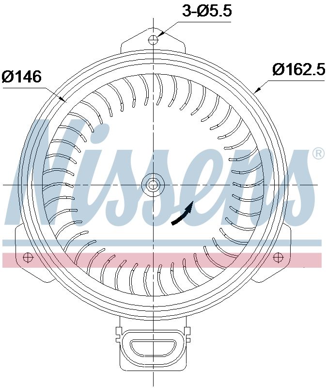 AVA Cabin Fan Blower Motor TO8812